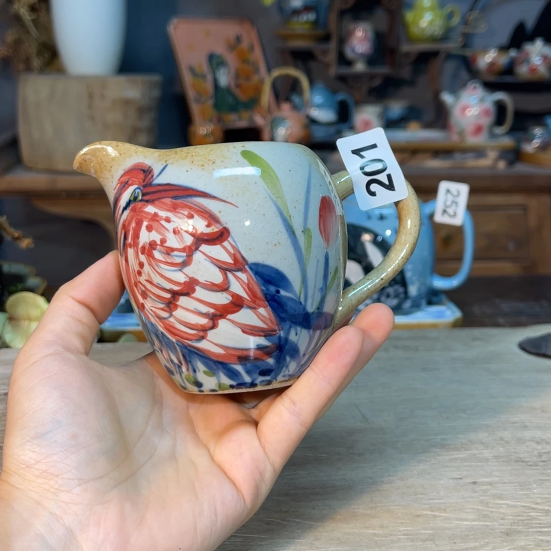 喵***贝壶素浅陶瓷手工手绘