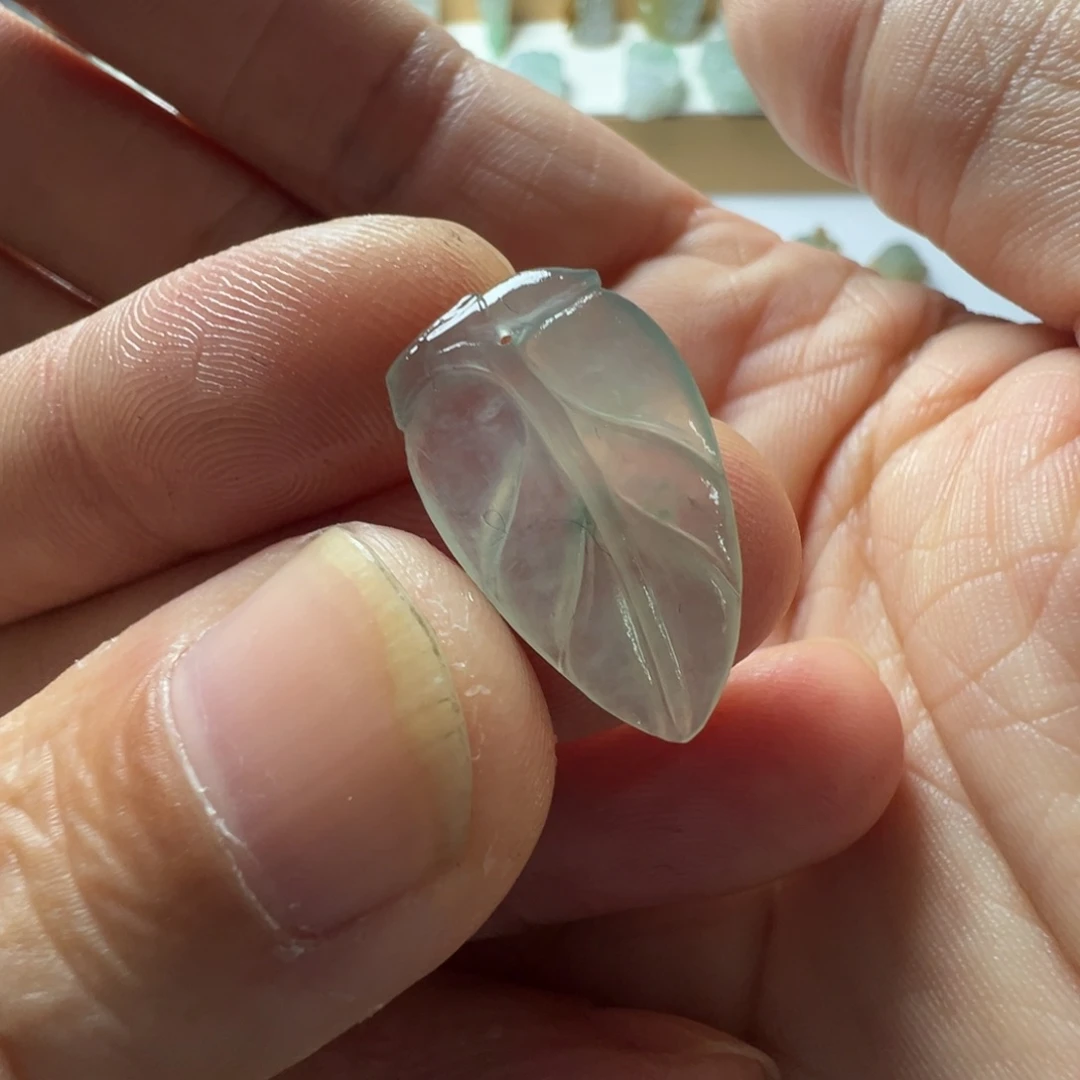 定制翡翠未镶嵌叶子