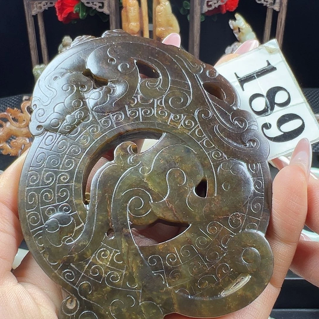 和田玉未镶嵌挂件