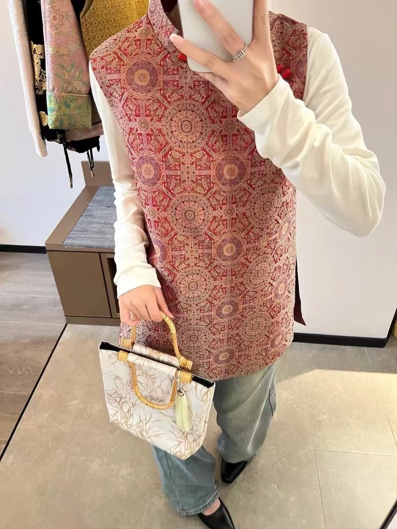 【女王定制】高定西瓜红马甲