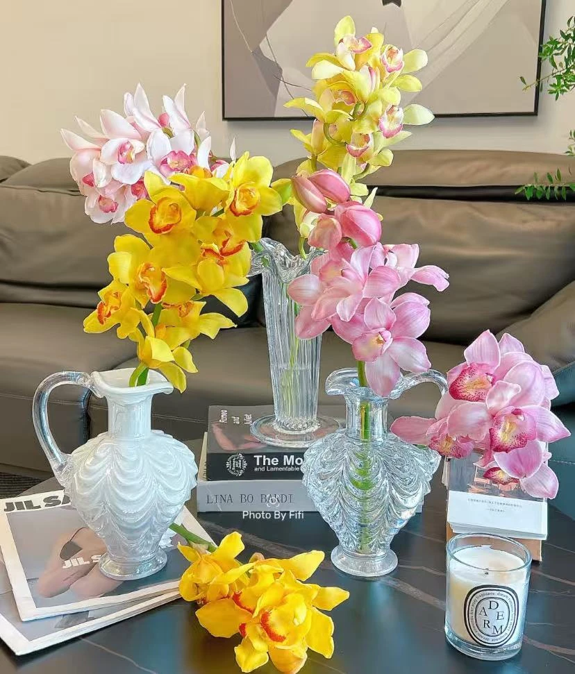 大花蕙兰家养云南鲜切花高级感批发真花家用水养瓶插室内新手简单