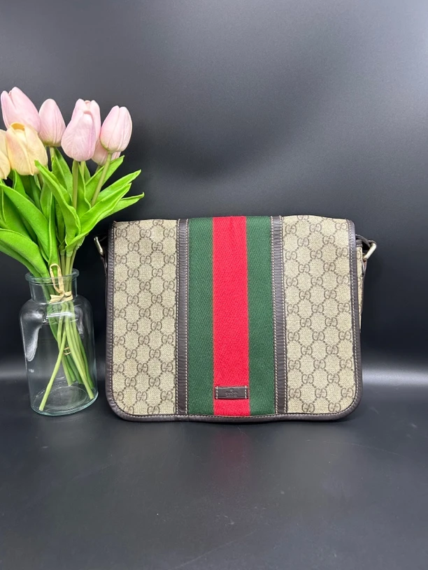 95新 GUCCI/古驰 Gucci古驰经典老花单肩包2204