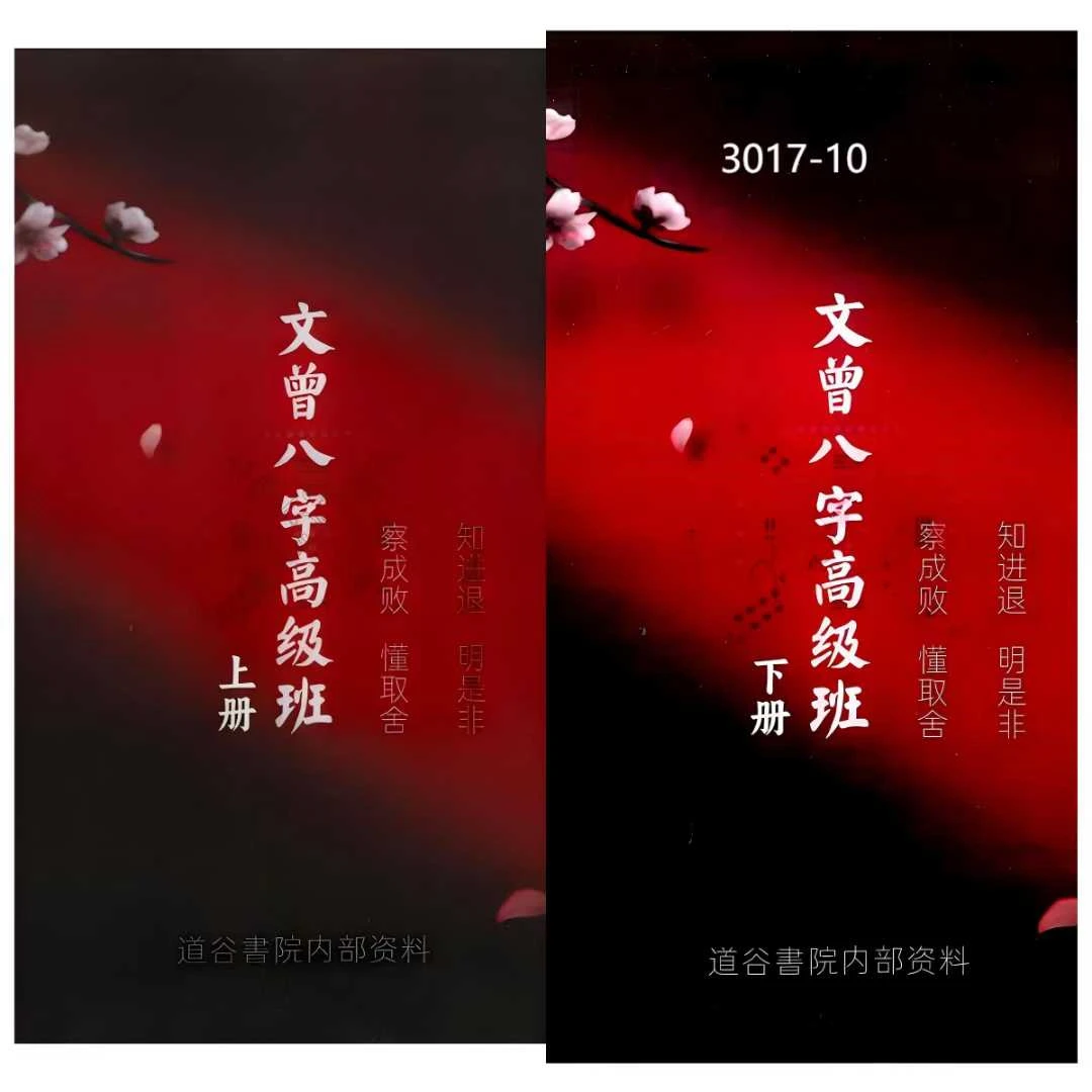 《文曾八字高级班》上下册274+170页