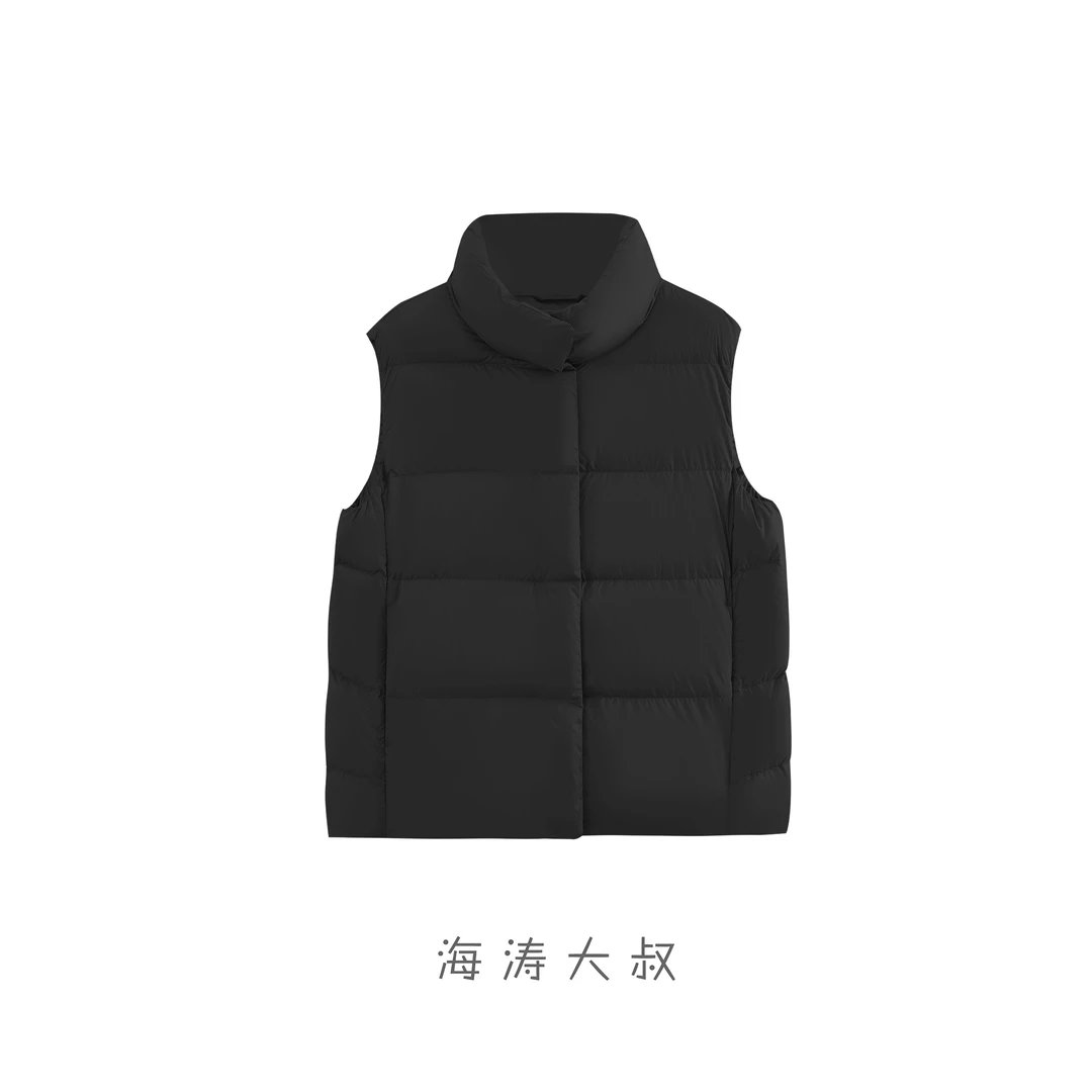 【海涛大叔】「呼吸泡芙」五格纯色立领马甲