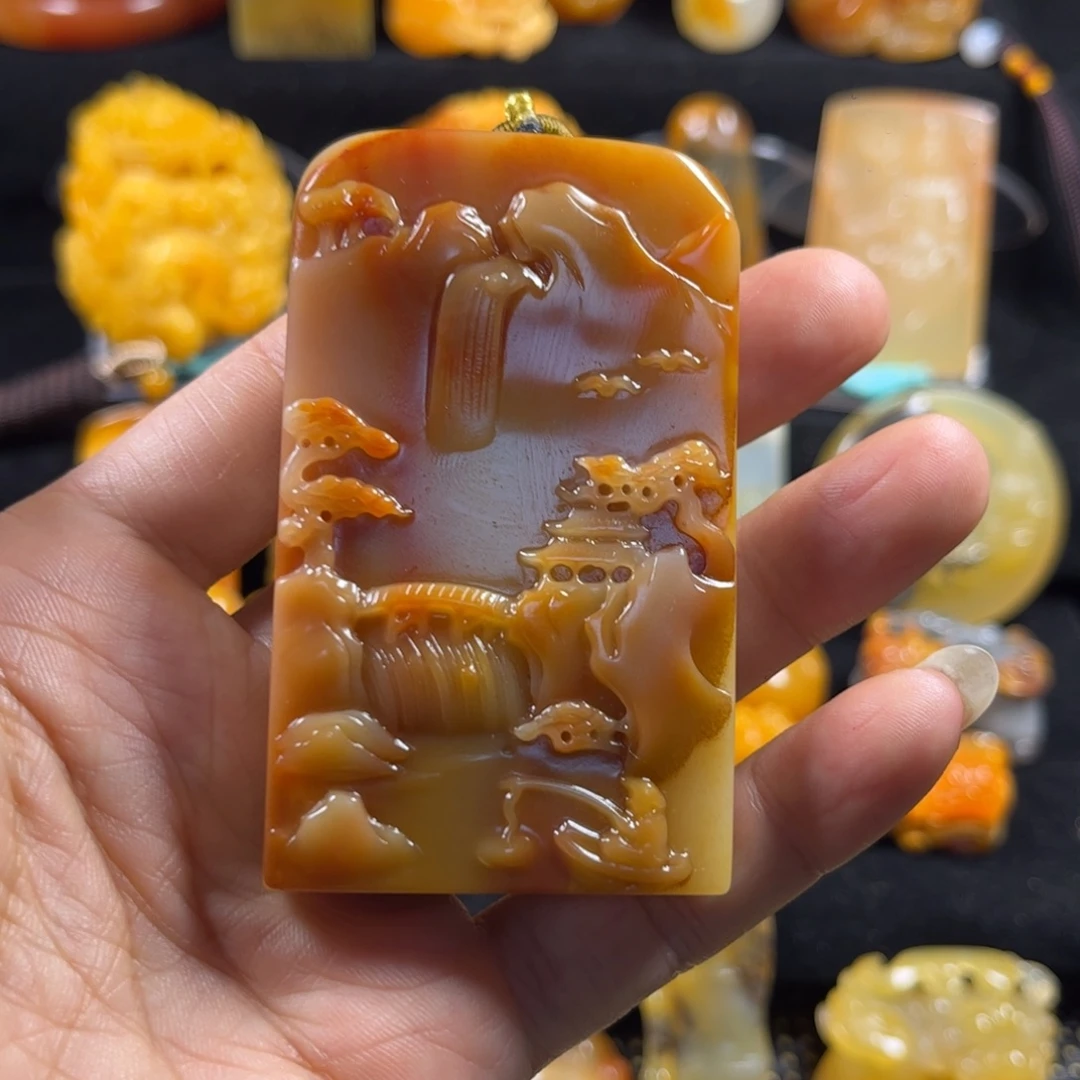 石英质玉（黄龙玉）未镶嵌貔貅