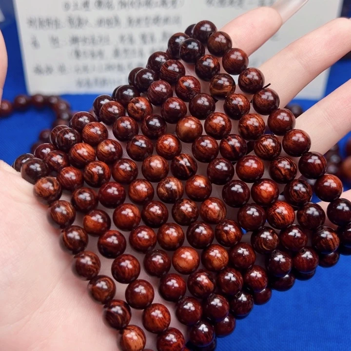 花梨木类红降0.8圆珠红肉土埋单圈