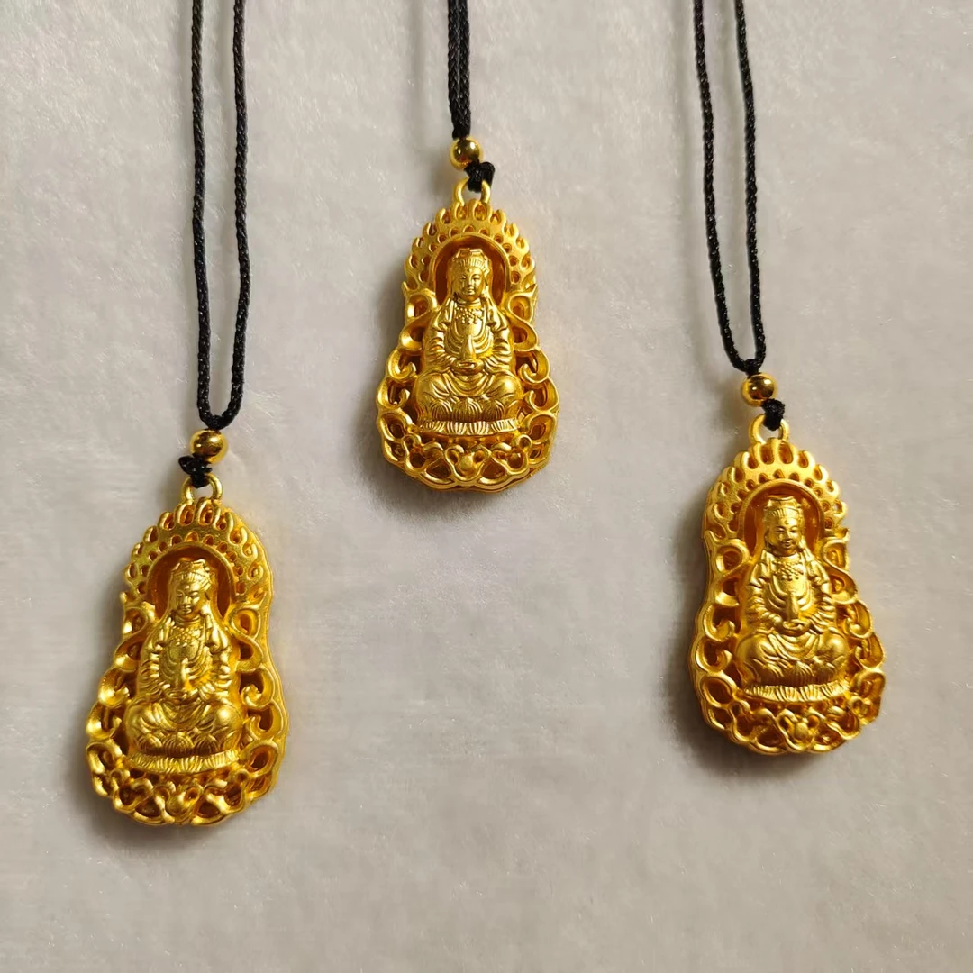 24-KK959时尚精美国风百搭款火焰观音吊坠