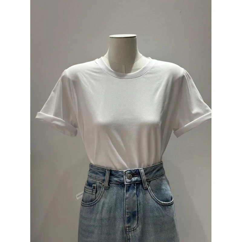 韩国首尔DATE家圆领短袖T恤8300