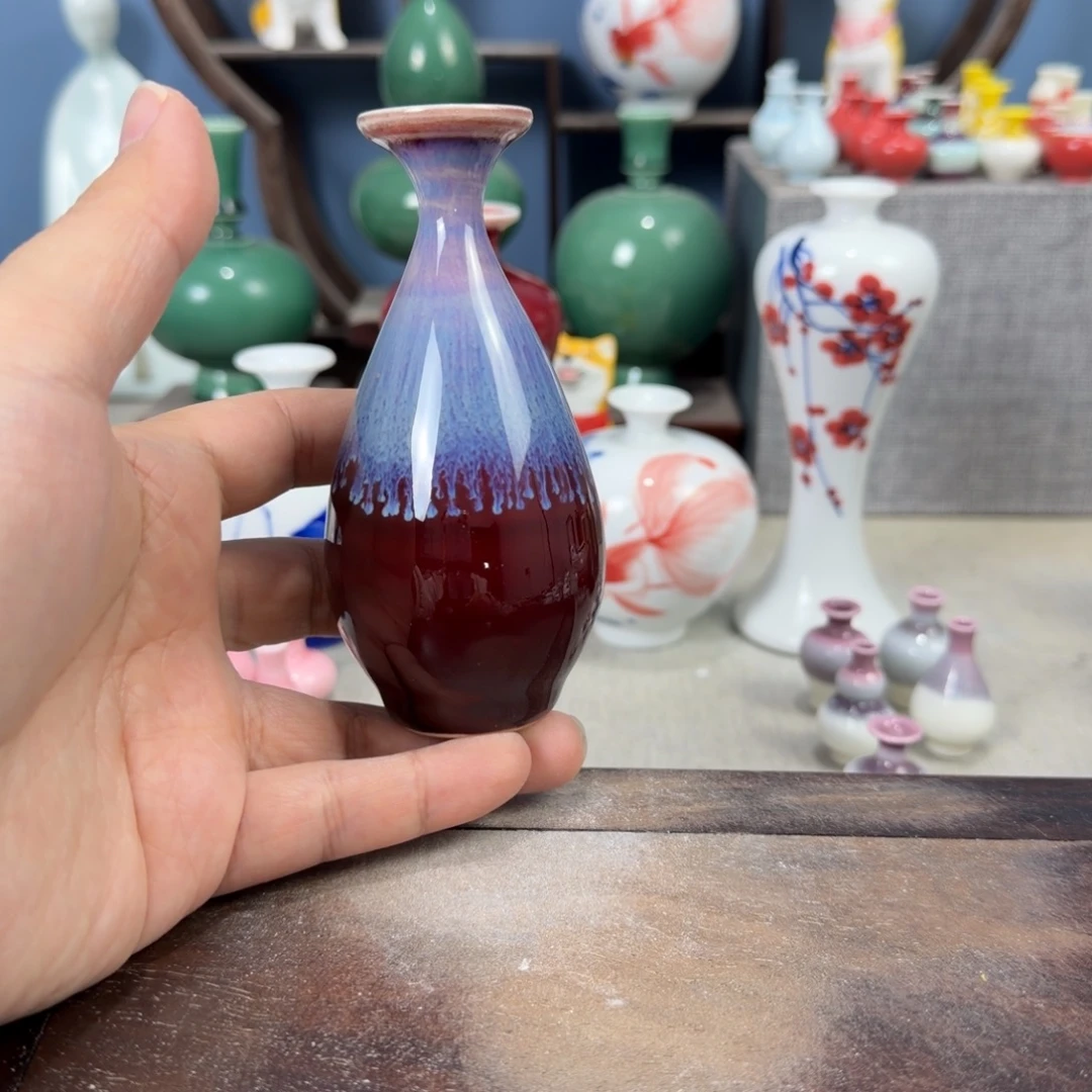 陶瓷手工小花器摆件