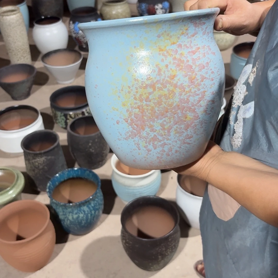 花盆紫砂口21高23