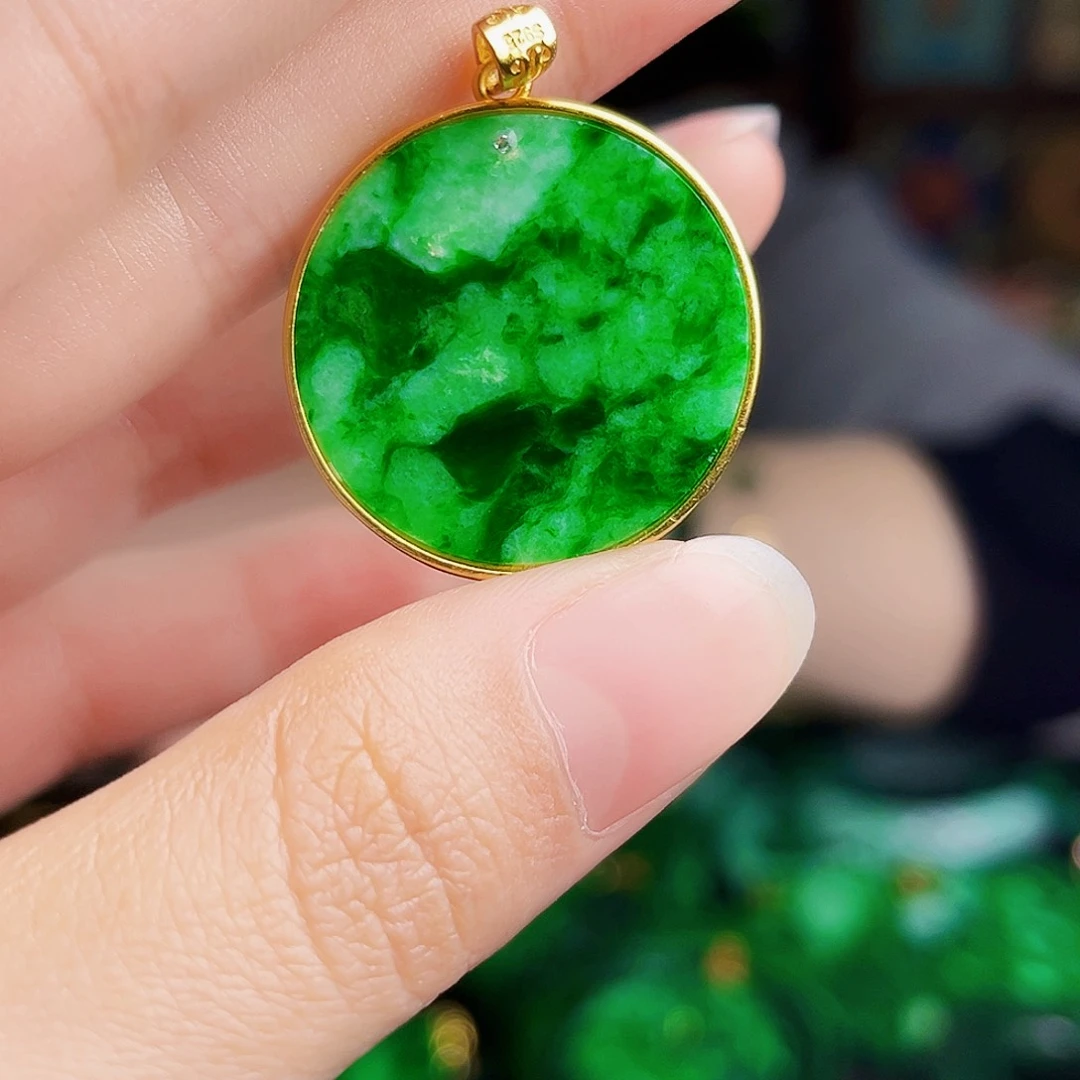 颈饰银S925镶嵌翡翠多样性