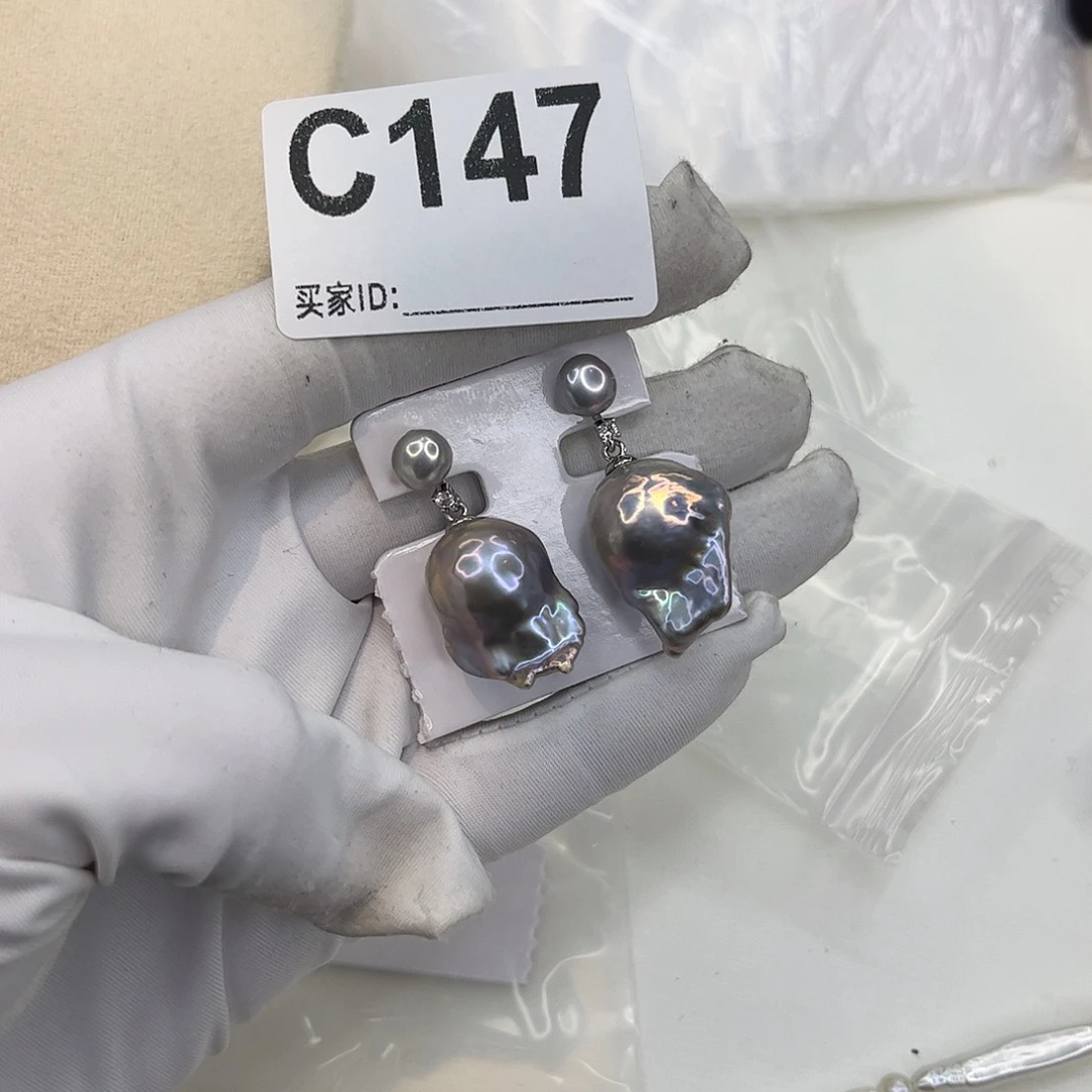 耳饰淡水珍珠合金