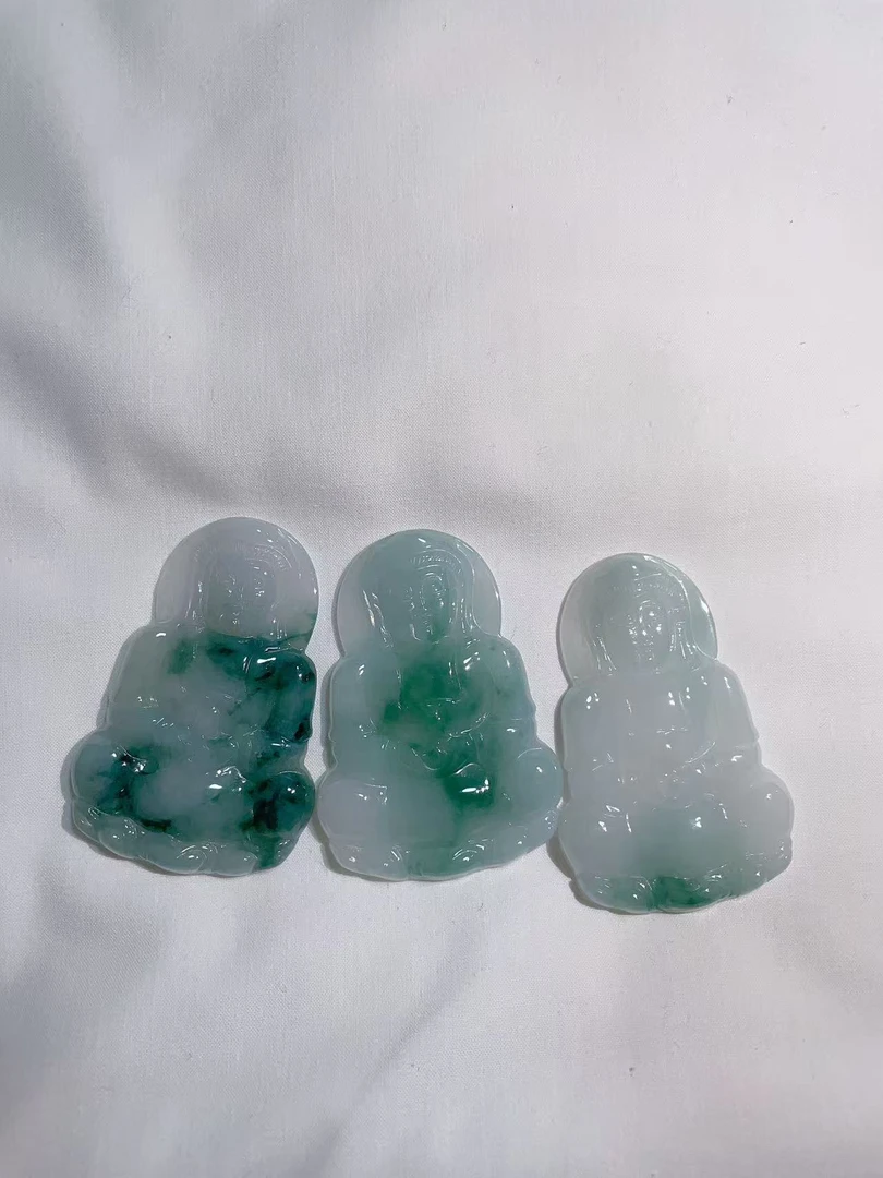 定制翡翠未镶嵌未抛光毛货观音多样性发其一拍一发一05