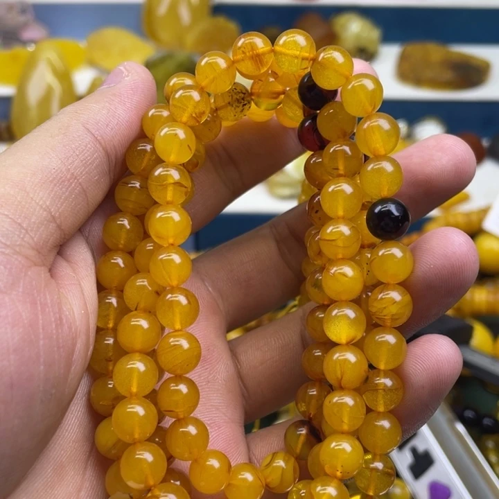 琥珀未镶嵌珠宝奇石
