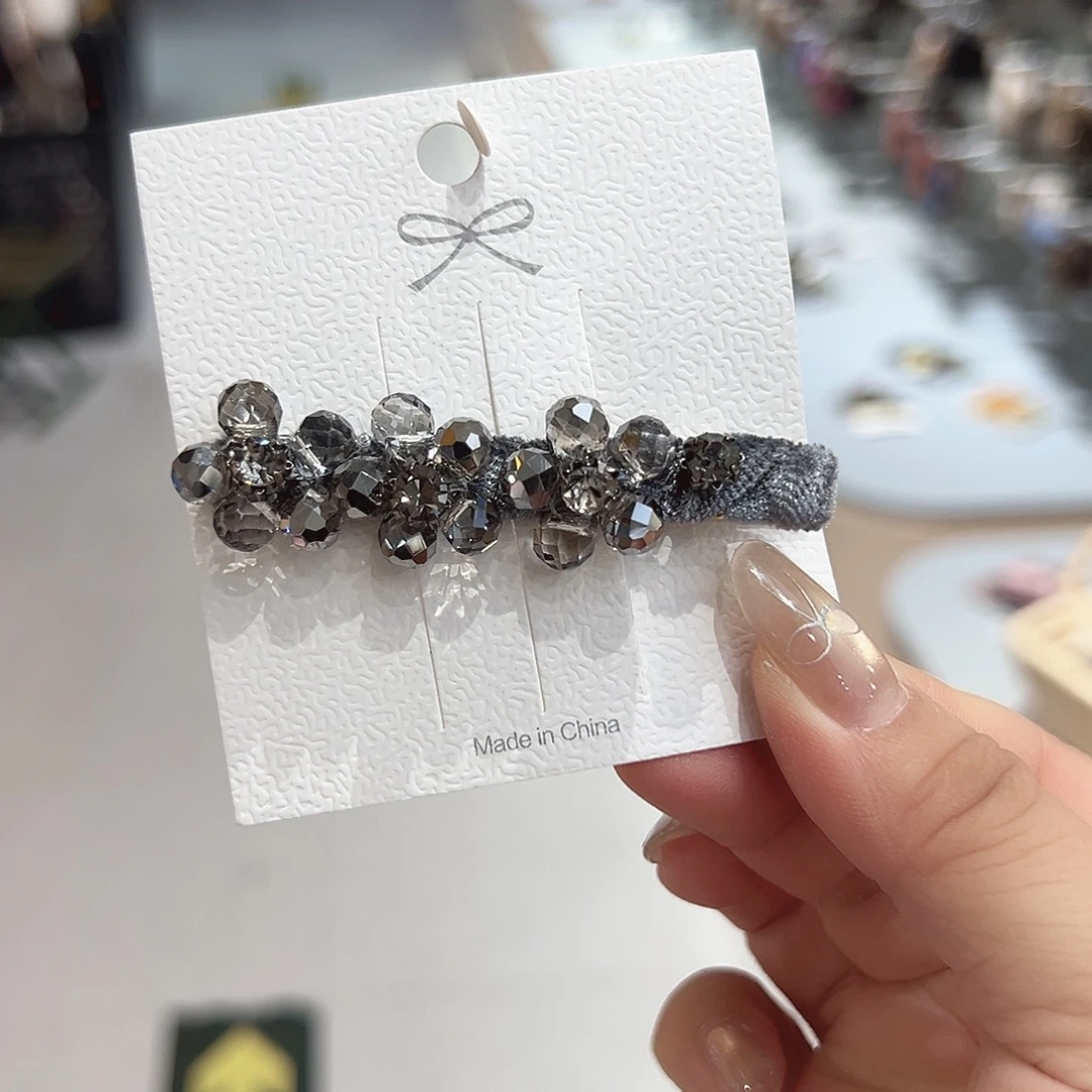 非金属透色小花鸭嘴夹