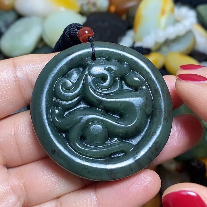 和田玉未镶嵌挂件