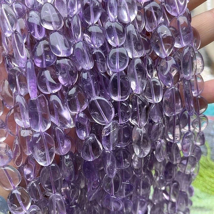 未镶嵌玛瑙/玉髓珠宝半成品一条紫晶随型