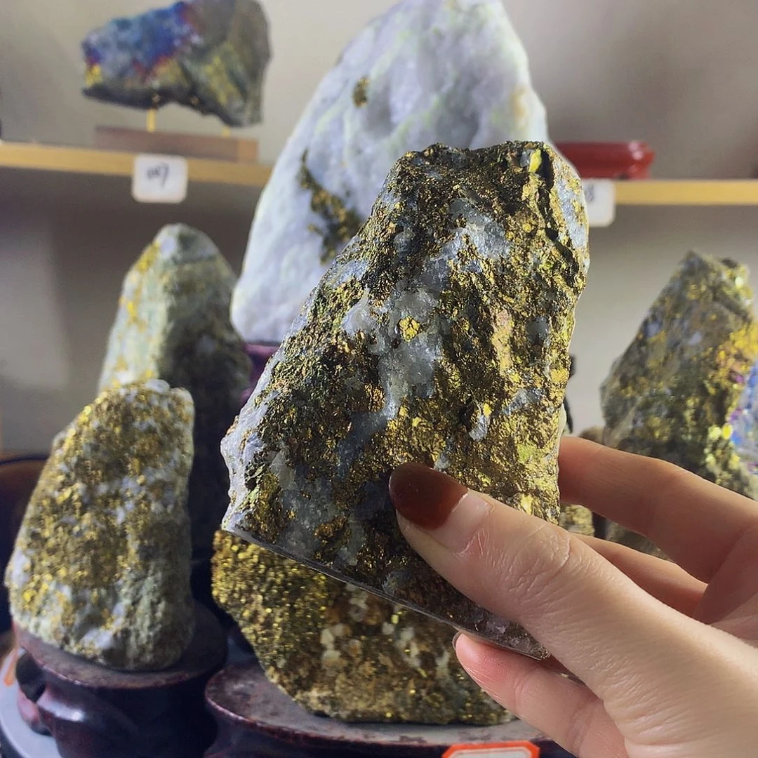 石材原矿石带底座008