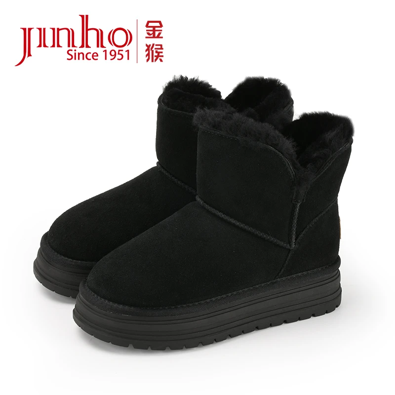 Jinho/金猴秋冬雪地靴休闲女棉鞋厚底加厚加绒冬季U4824004A/B