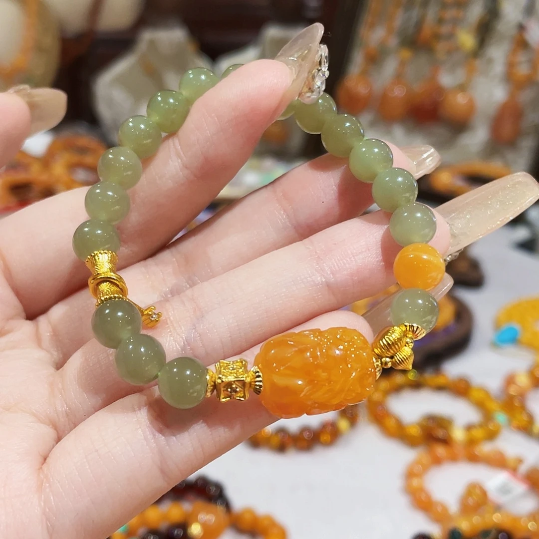 蜜蜡未镶嵌手链手串