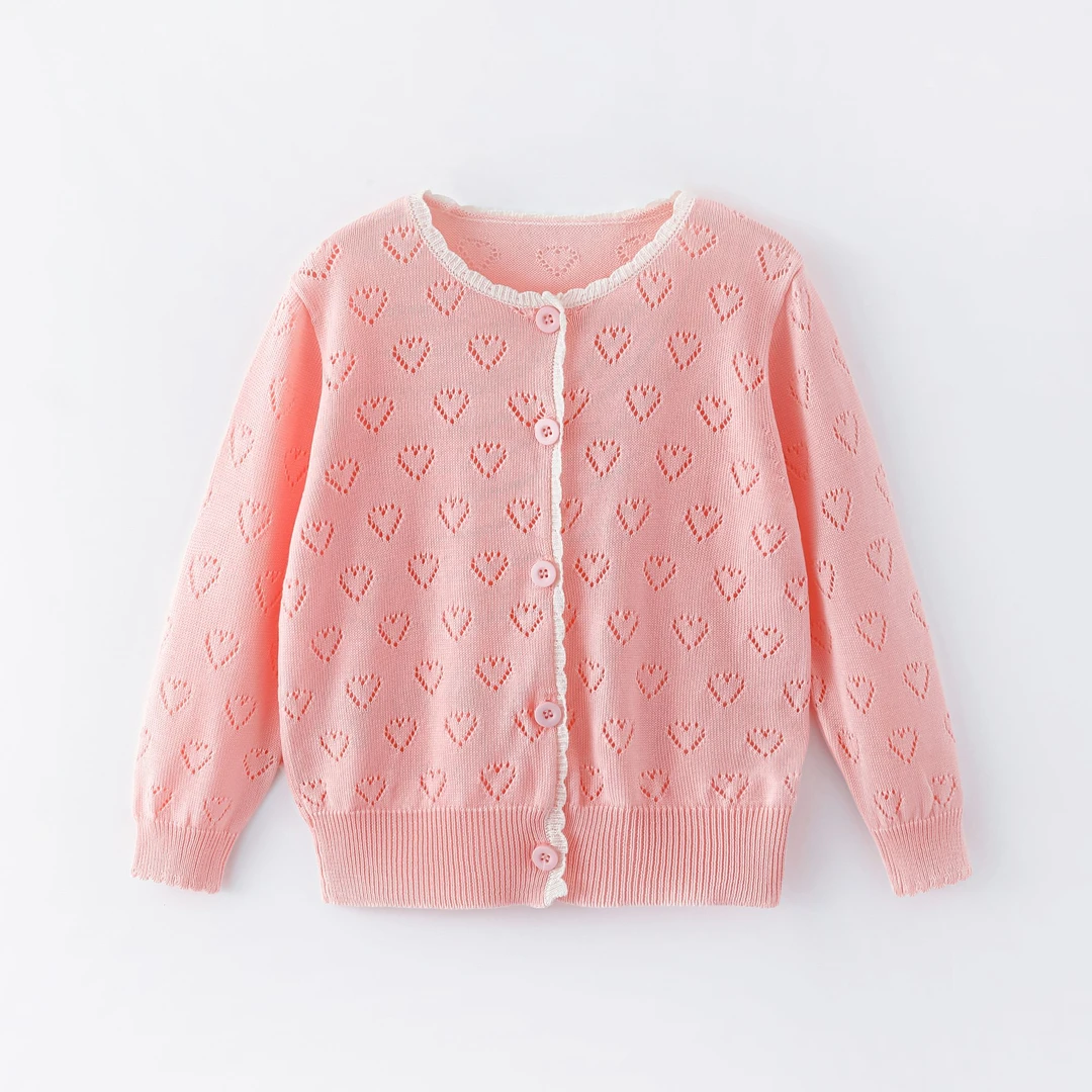 儿童外套女中小童提花空调衫K11