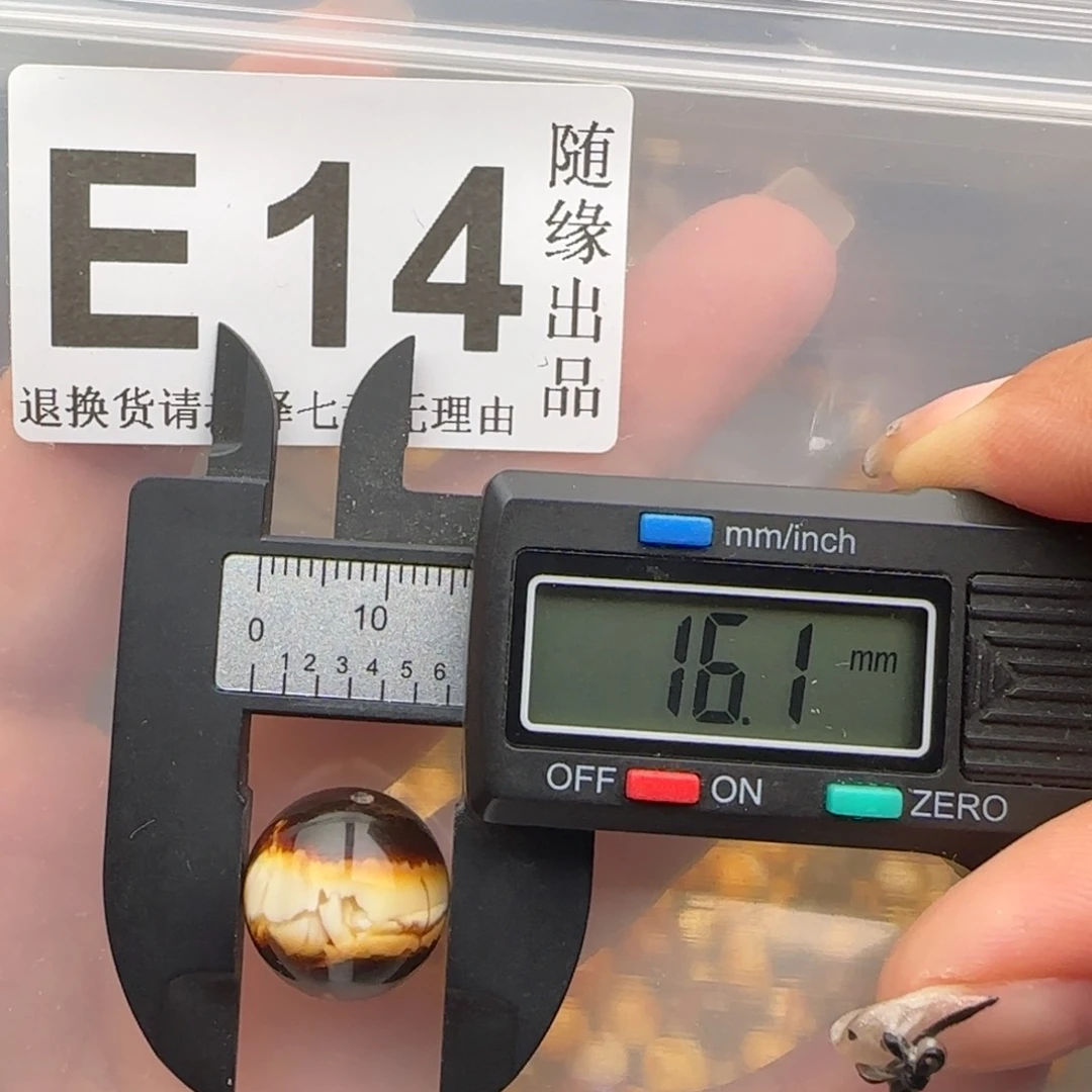 未镶嵌琥珀裸石16尺寸