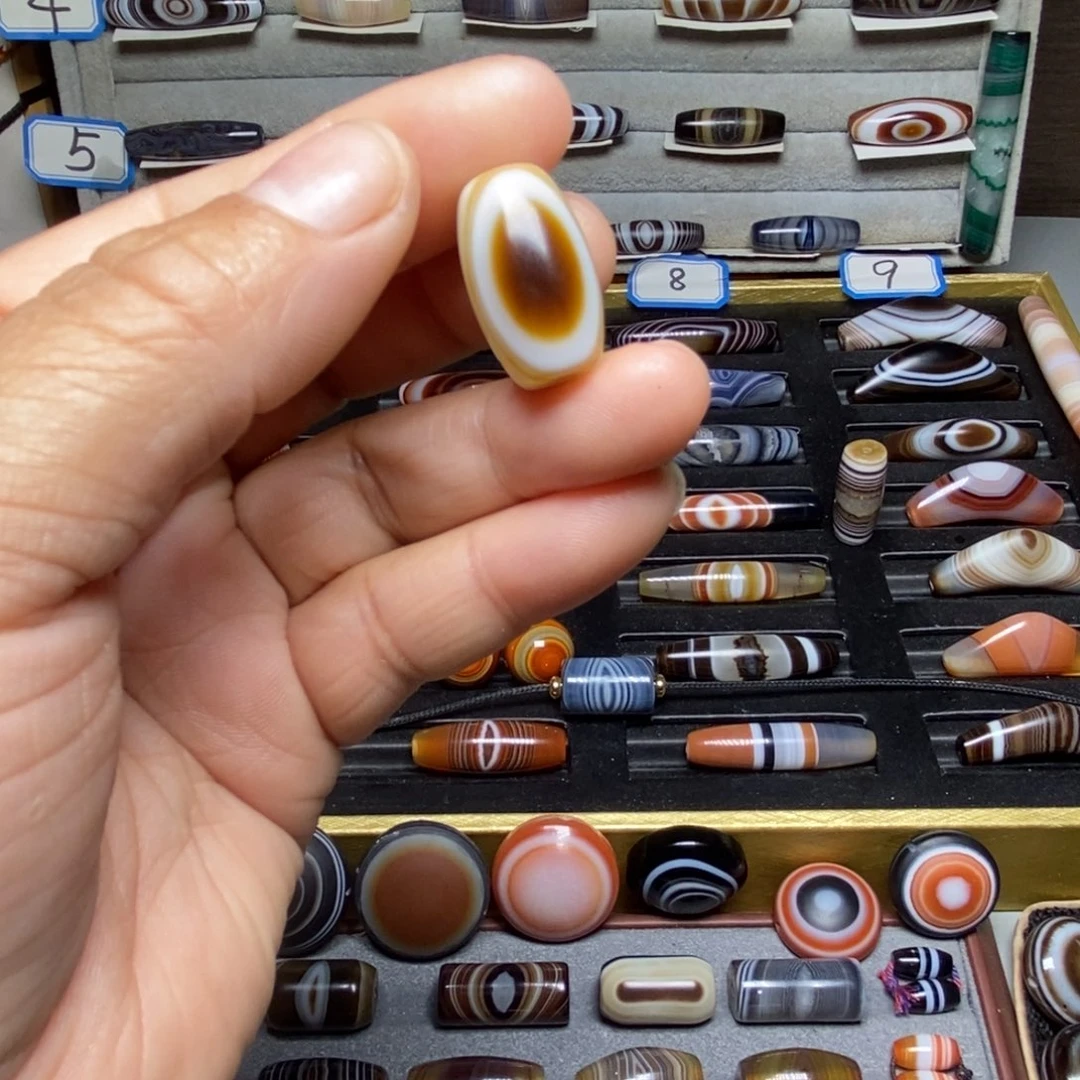 我***花玛瑙/玉髓合金珠宝半成品