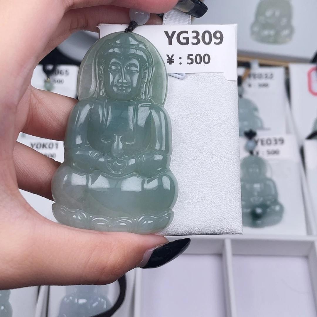 翡翠未镶嵌颈饰YG309