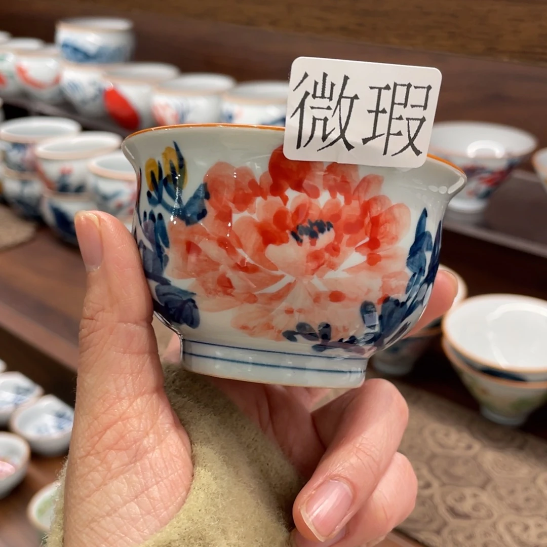 微瑕釉下彩纯手绘