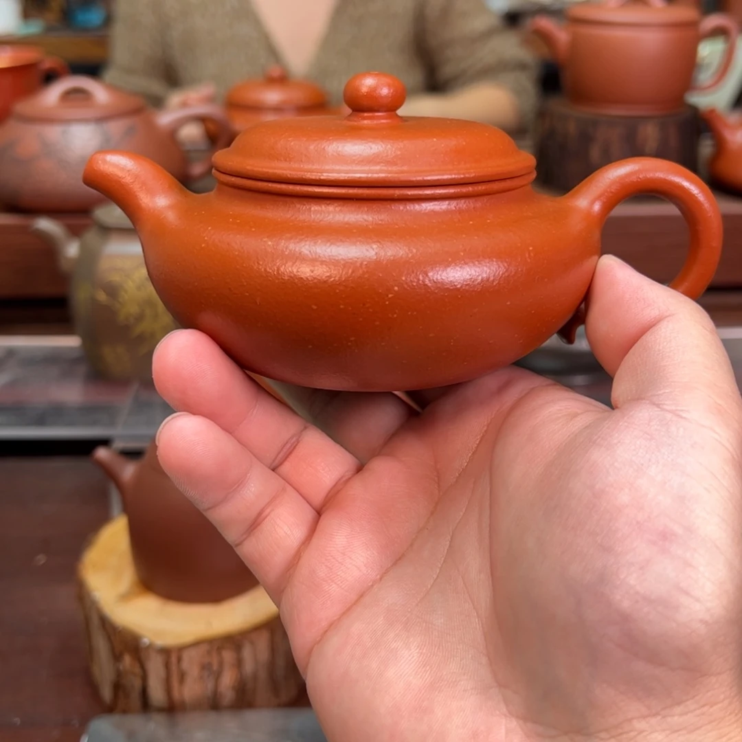 紫砂茶壶微瑕全手工朱泥仿古
