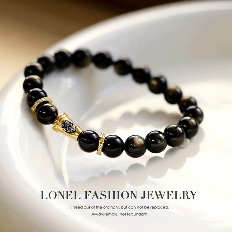 洛奈 • 人生小歇 • 金曜石&925银手串 • 8mm（多样性）