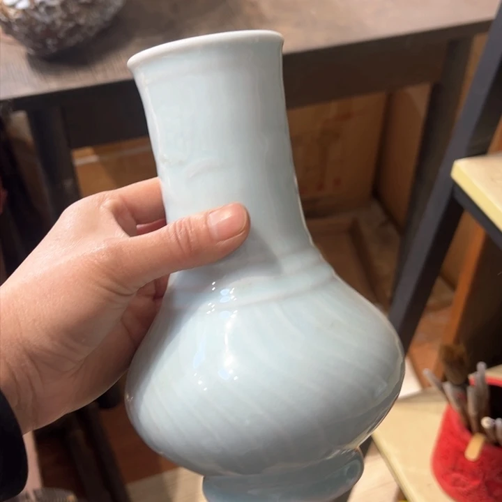 蜜安罐瓷香炉锡茶则