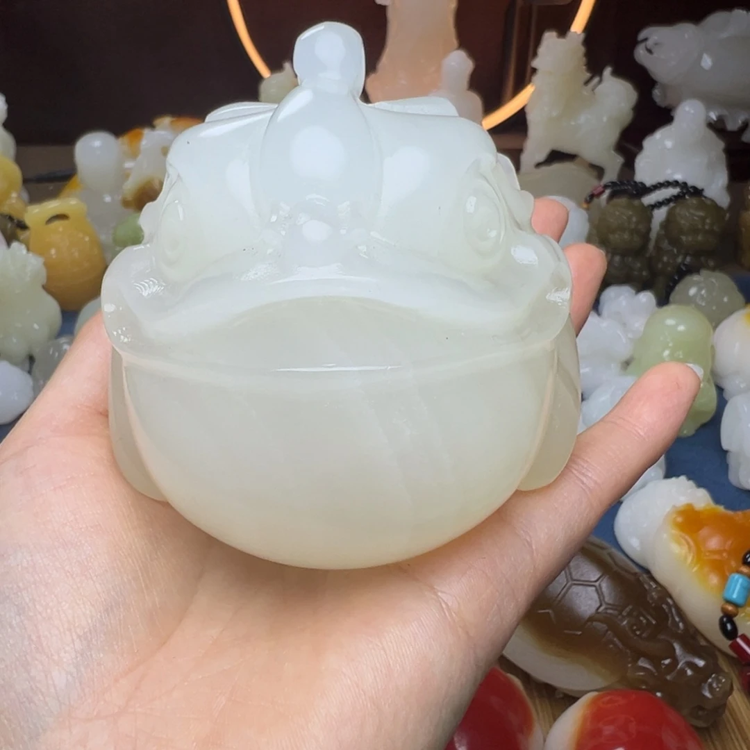 石材农*代手工雕刻摆件蟾蜍