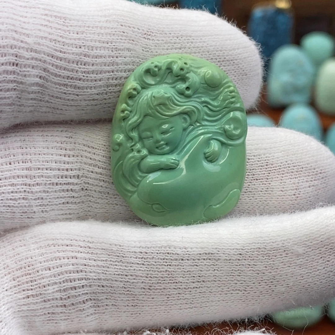 绿松石未镶嵌珠宝奇石