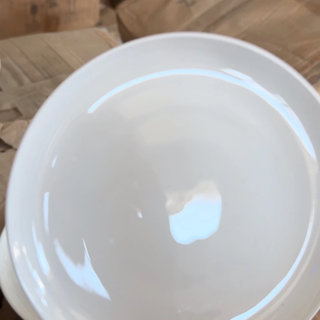 瓷纯白高骨7英寸圆盘6个