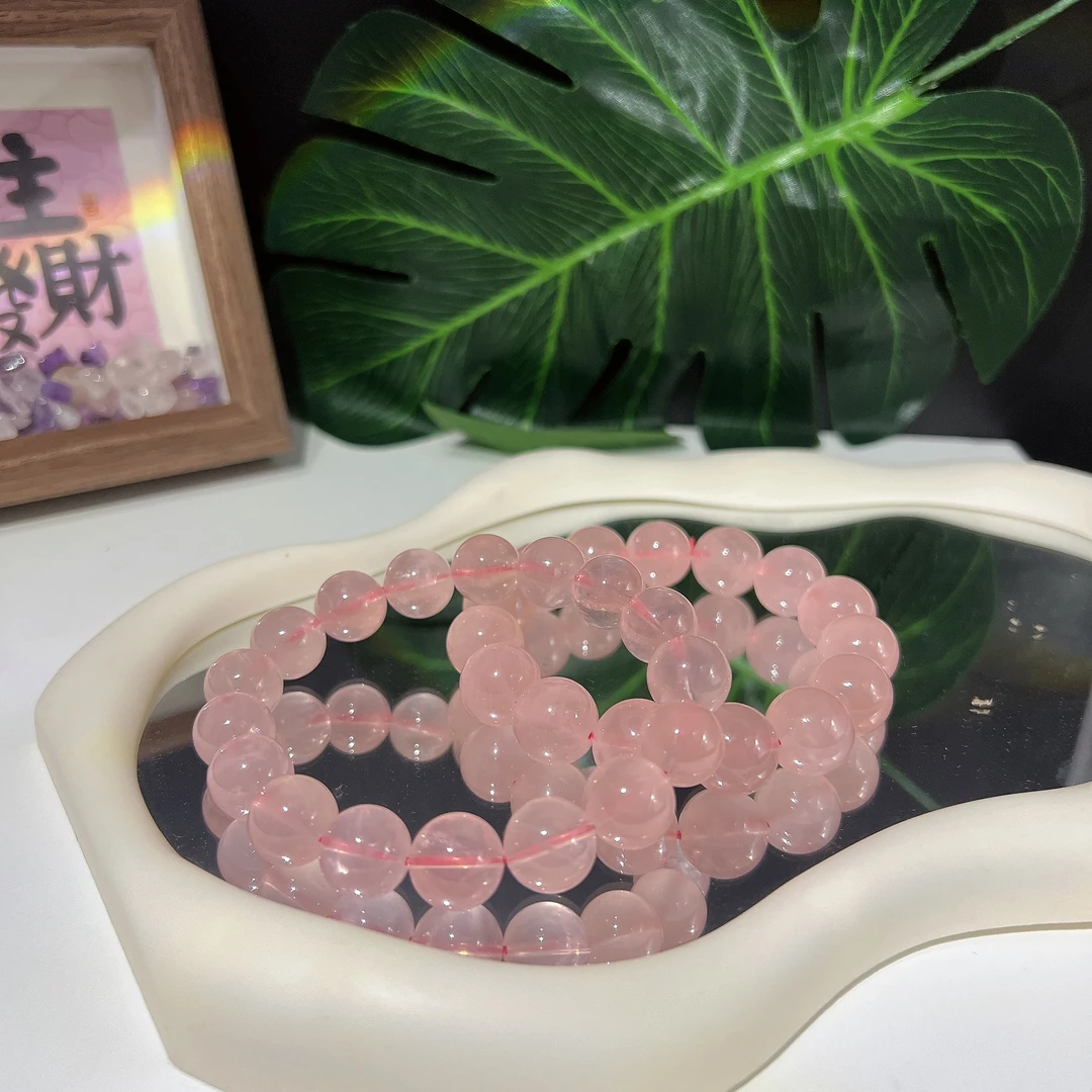 h210 天然马达加斯加西柚粉水晶13mm 多样性发一件