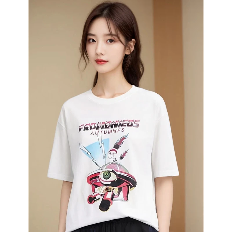 38194【B系列】时尚宽松圆领T恤B3ST34002