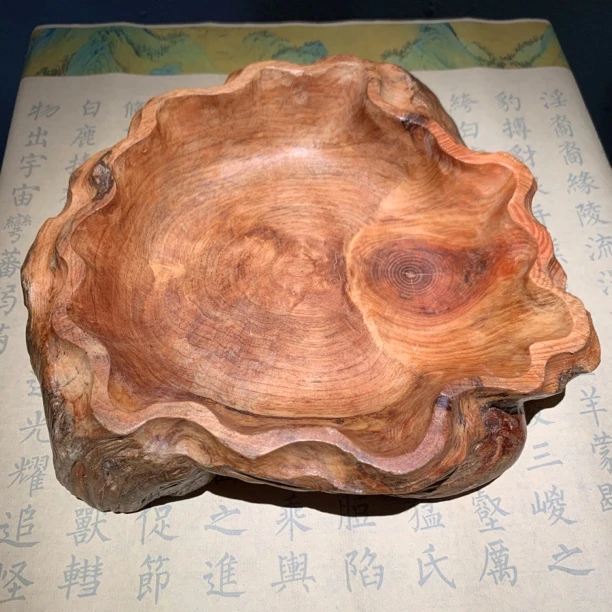 松树瘤手工收纳，放奇石 、微型盆景底座