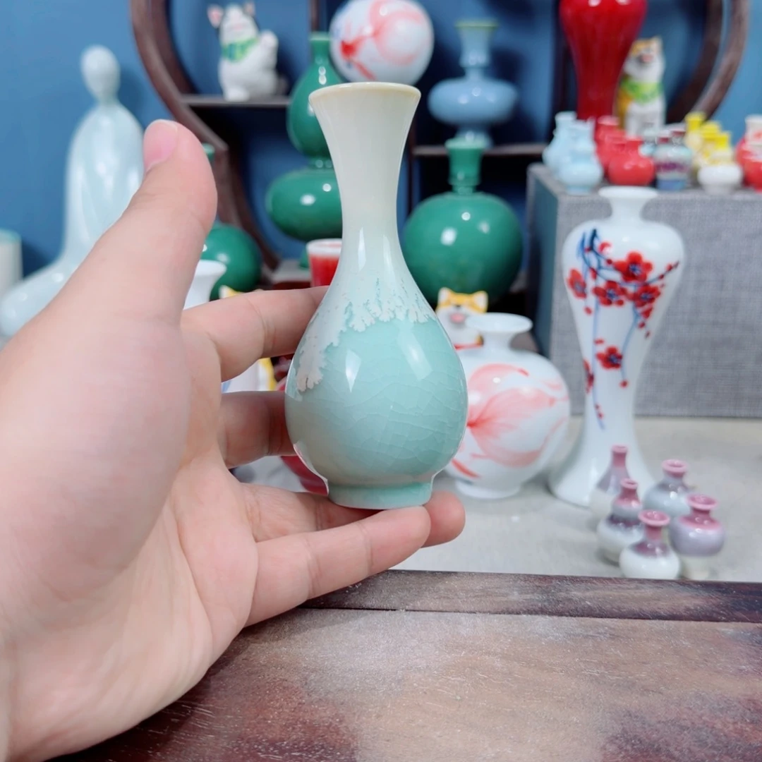 陶瓷手工小花器摆件