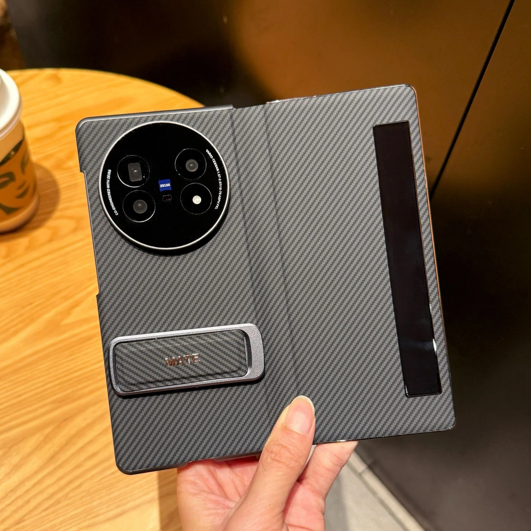 【腕带旋转支架】适用VIVOXFold5手机壳新款智能视窗凯夫拉纹理皮套