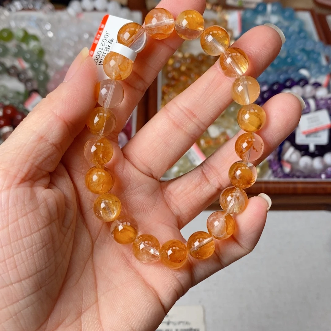 水晶手链未镶嵌黄胶花9