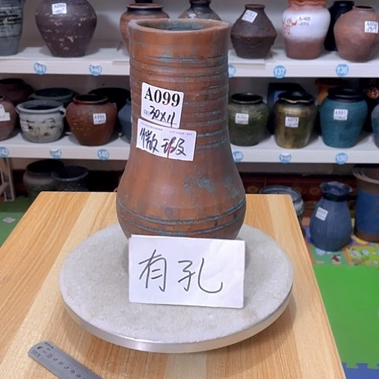 红陶手工制作花盆