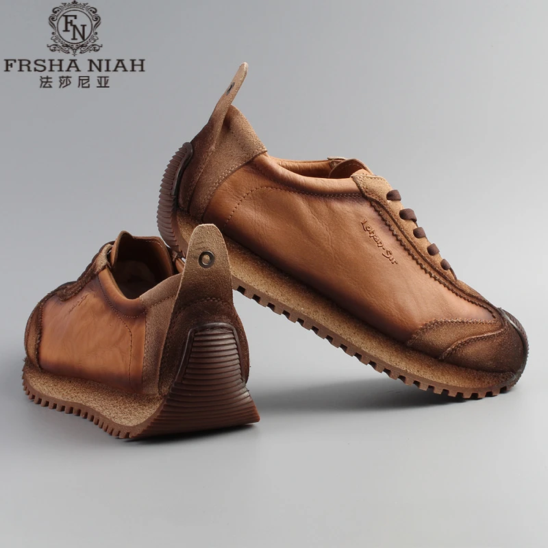 法莎尼亚男鞋新款潮鞋纯色德训鞋复古百搭运动休复古户外男士德训