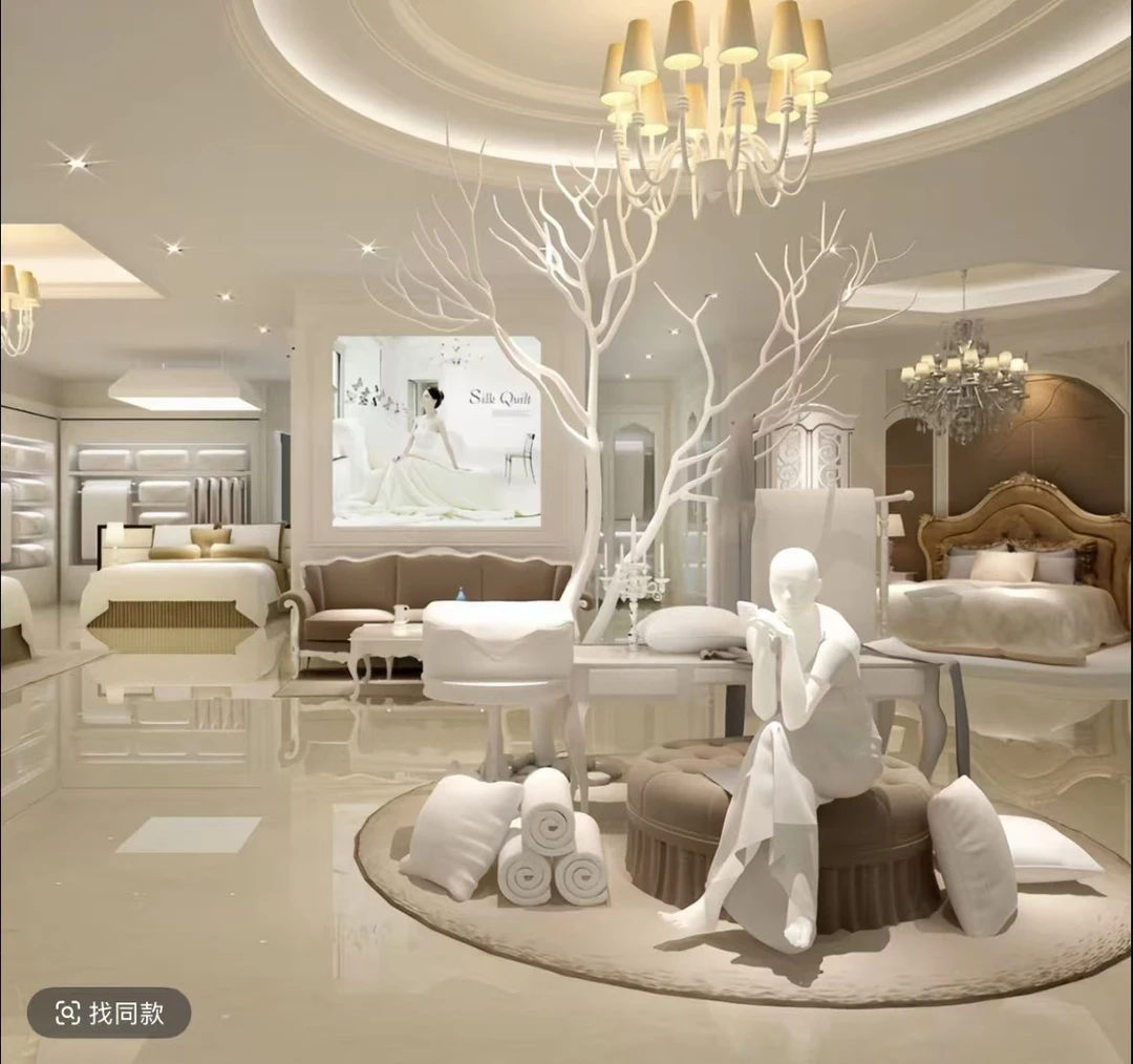 舒适单双人床品家加厚加绒加密高克重高货毛绒四件套--海底蓝调