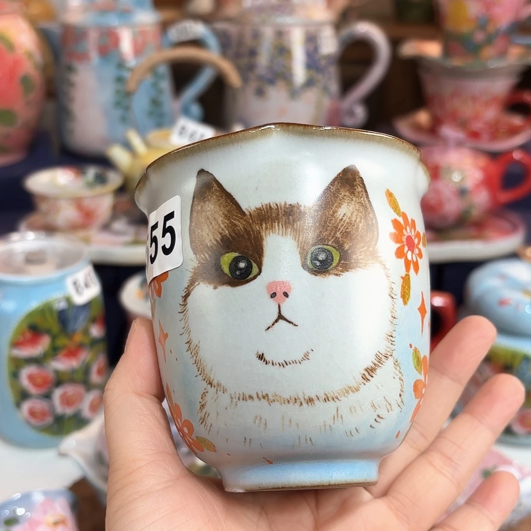 景德镇手绘高温釉下彩陶瓷茶具