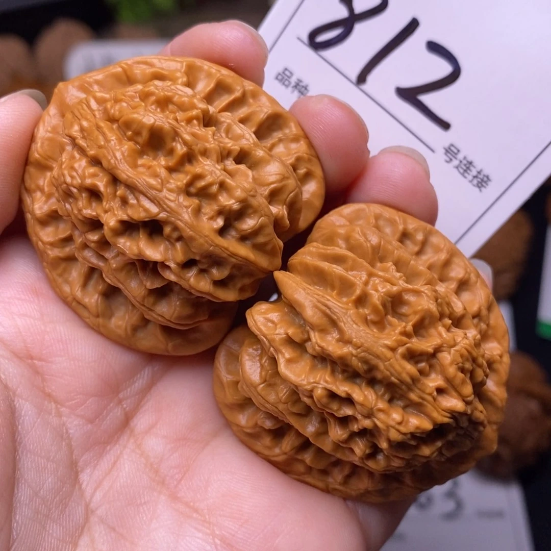 把件文玩核桃812全品霞云岭狮子头4,2