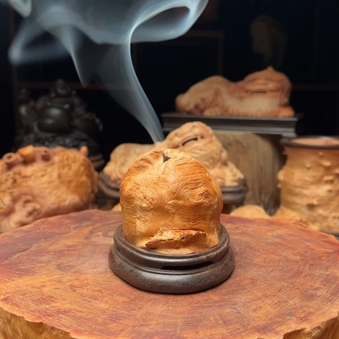 将***军荔枝木荔枝木随型香炉摆件88