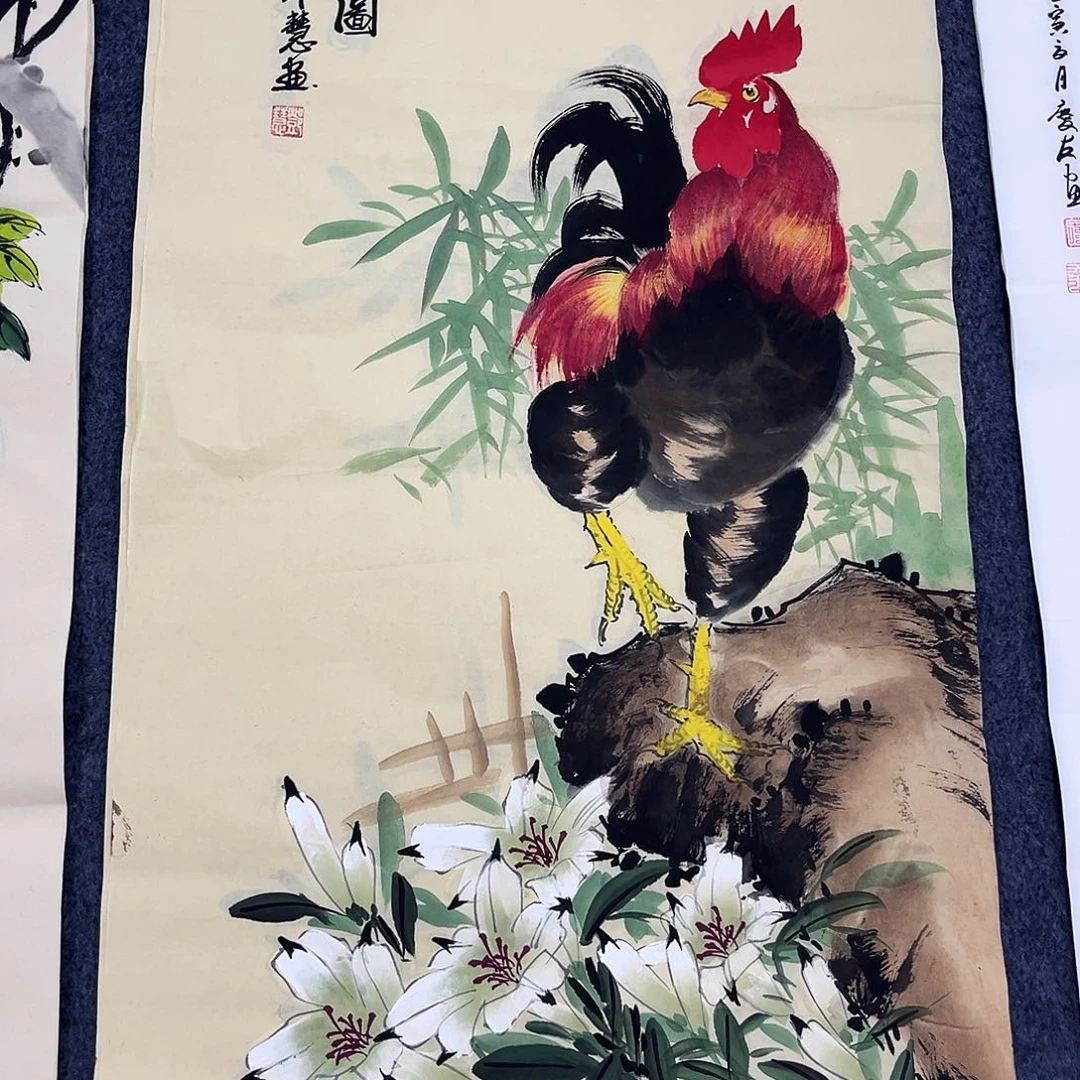 花鸟国画作品手绘