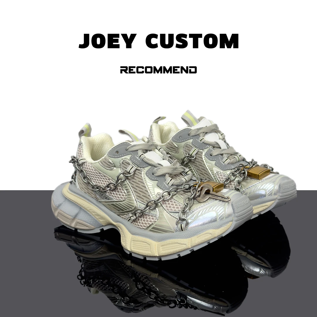 JOEY | 【同心锁老爹】锁头链条厚底网面运动老爹鞋女潮鞋  8955-5