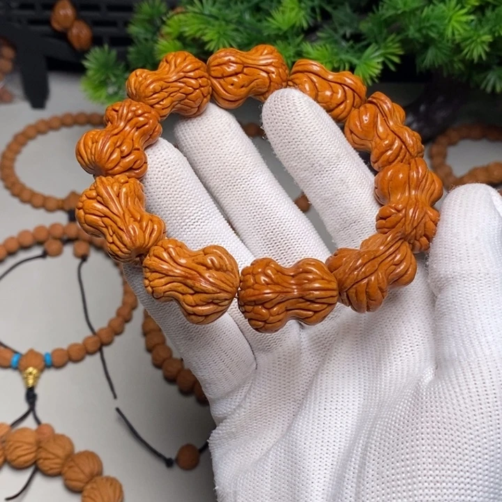桃核手串花生手串